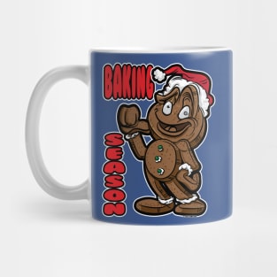 Gingerbread Man Baking Season with thumb back Mug